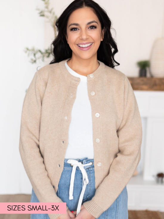 Astrid Taupe Cardigan