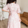 Aubree Pink Floral Dress