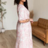 Aubree Pink Floral Dress