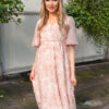 Aubree Pink Floral Dress