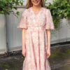 Aubree Pink Floral Dress