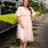 Aubree Pink Floral Dress