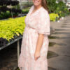 Aubree Pink Floral Dress