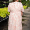 Aubree Pink Floral Dress