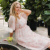 Aubree Pink Floral Dress