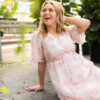 Aubree Pink Floral Dress