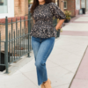 Audrey Black Floral Top