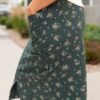 Ayala Green Floral Pencil Skirt