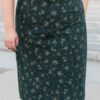 Ayala Green Floral Pencil Skirt