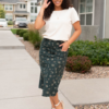 Ayala Green Floral Pencil Skirt