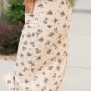 Ayala Natural Floral Pencil Skirt