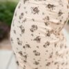 Ayala Natural Floral Pencil Skirt