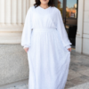 Aylee White Embroidered Maxi Dress