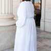 Aylee White Embroidered Maxi Dress