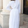 Aylee White Embroidered Maxi Dress