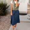 Azalea Olive Floral Sweater Vest