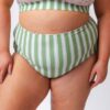 Somerset Floral/ Basil Stripe Reversible Ultra High-Waist Bottom