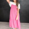 Becky Pink Tiered Dress