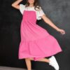 Becky Pink Tiered Dress