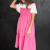 Becky Pink Tiered Dress