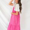 Becky Pink Tiered Dress