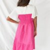 Becky Pink Tiered Dress