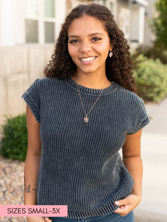 Belinda Navy Knit Sweater