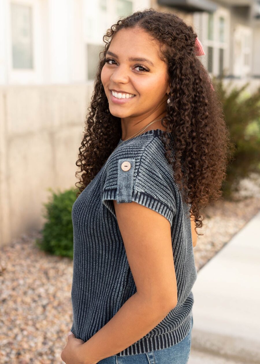 Belinda Navy Knit Sweater