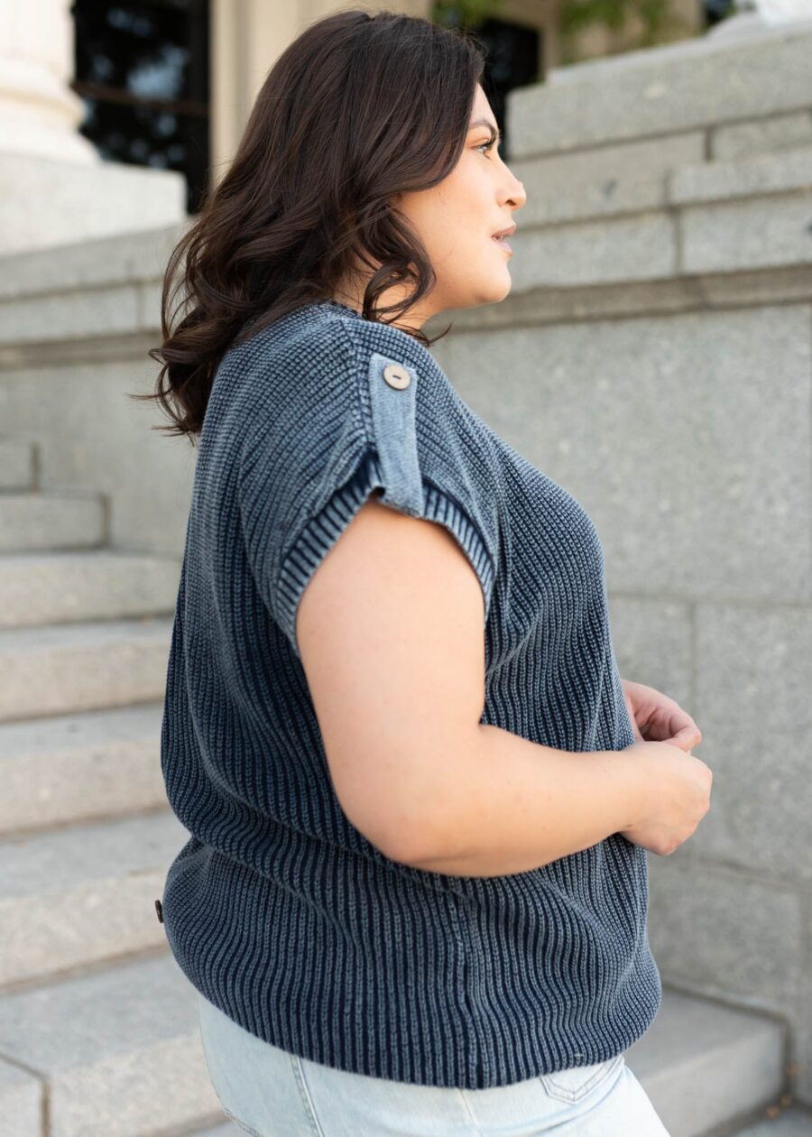 Belinda Navy Knit Sweater