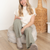 Bella Cream Mock Neck Top