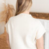 Bella Cream Mock Neck Top