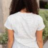 Bethany Black Striped Top