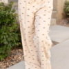 Bianca Cream Corduroy Bow Pants
