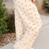 Bianca Cream Corduroy Bow Pants
