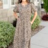 Bianca Leopard Print Dress