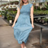 Billie Chambray Smocked Dress