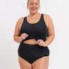 Black Knotted One-Piece