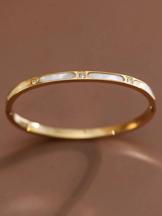 Blair 18K Pearl Bangle Bracelet
