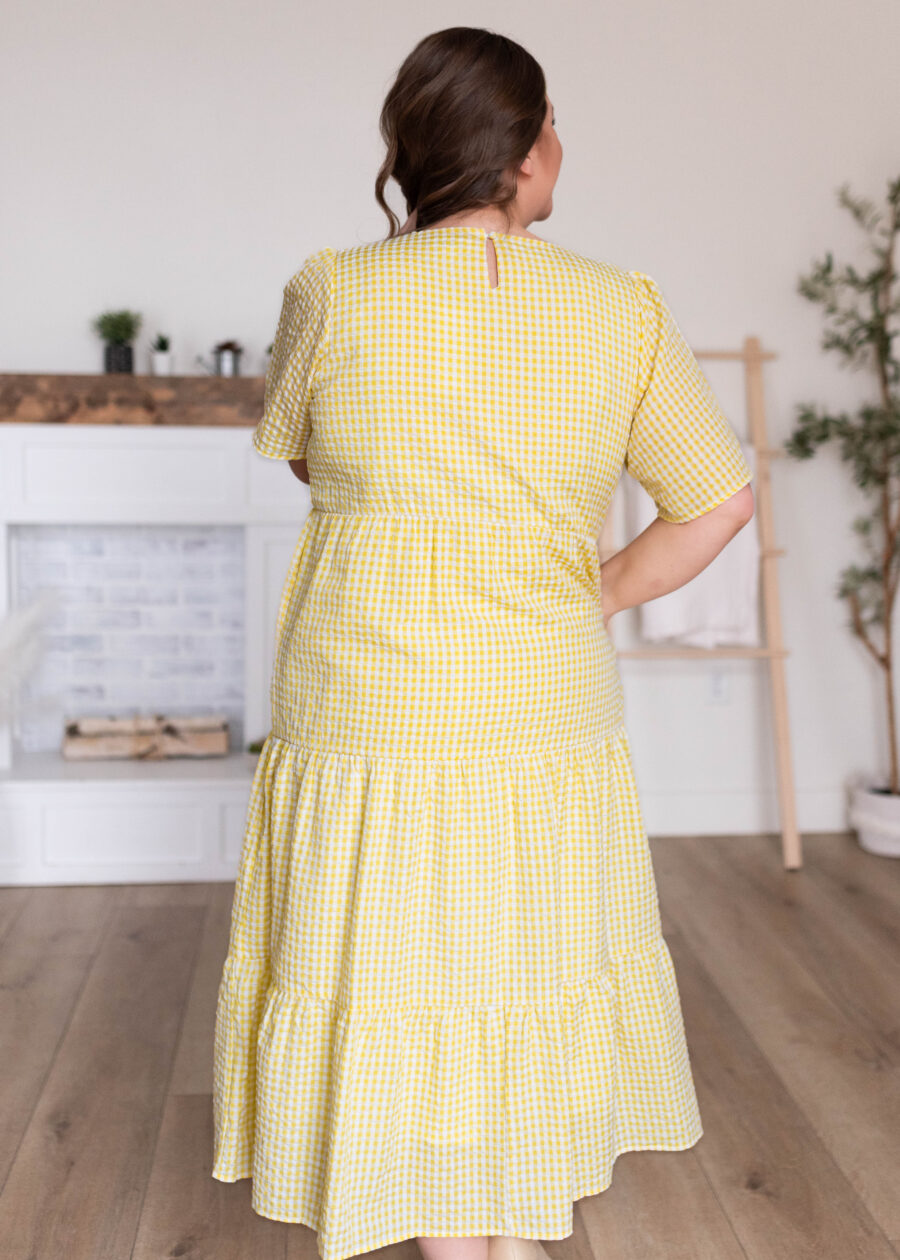 Blair Yellow Gingham Dress