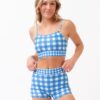 Blue Gingham Boy Short