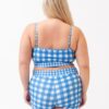 Blue Gingham Boy Short