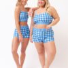 Blue Gingham Bralette
