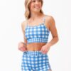 Blue Gingham Boy Short