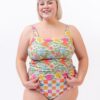 Breezy Floral/ Flower Check Reversible Ultra High-Waist Bottom