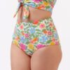 Breezy Floral/ Flower Check Reversible Ultra High-Waist Bottom