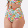 Breezy Floral/ Flower Check Reversible Ultra High-Waist Bottom