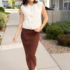 Brenna Walnut Skirt