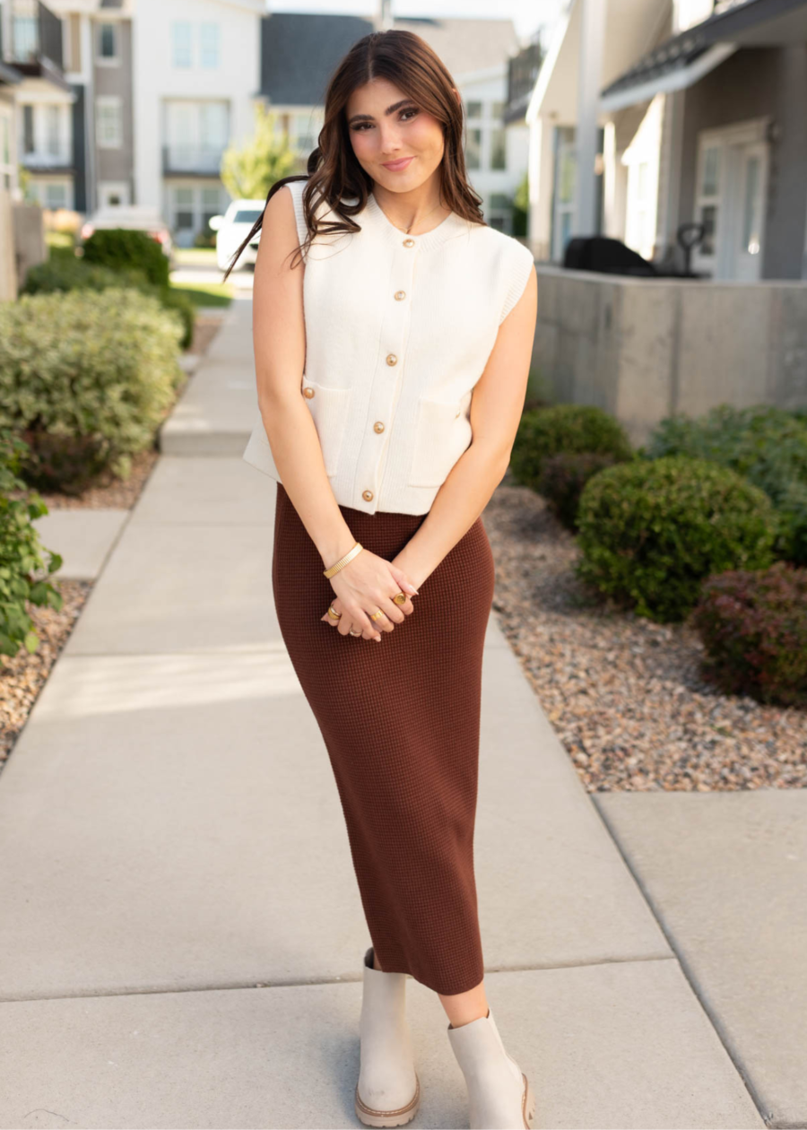 Brenna Walnut Skirt