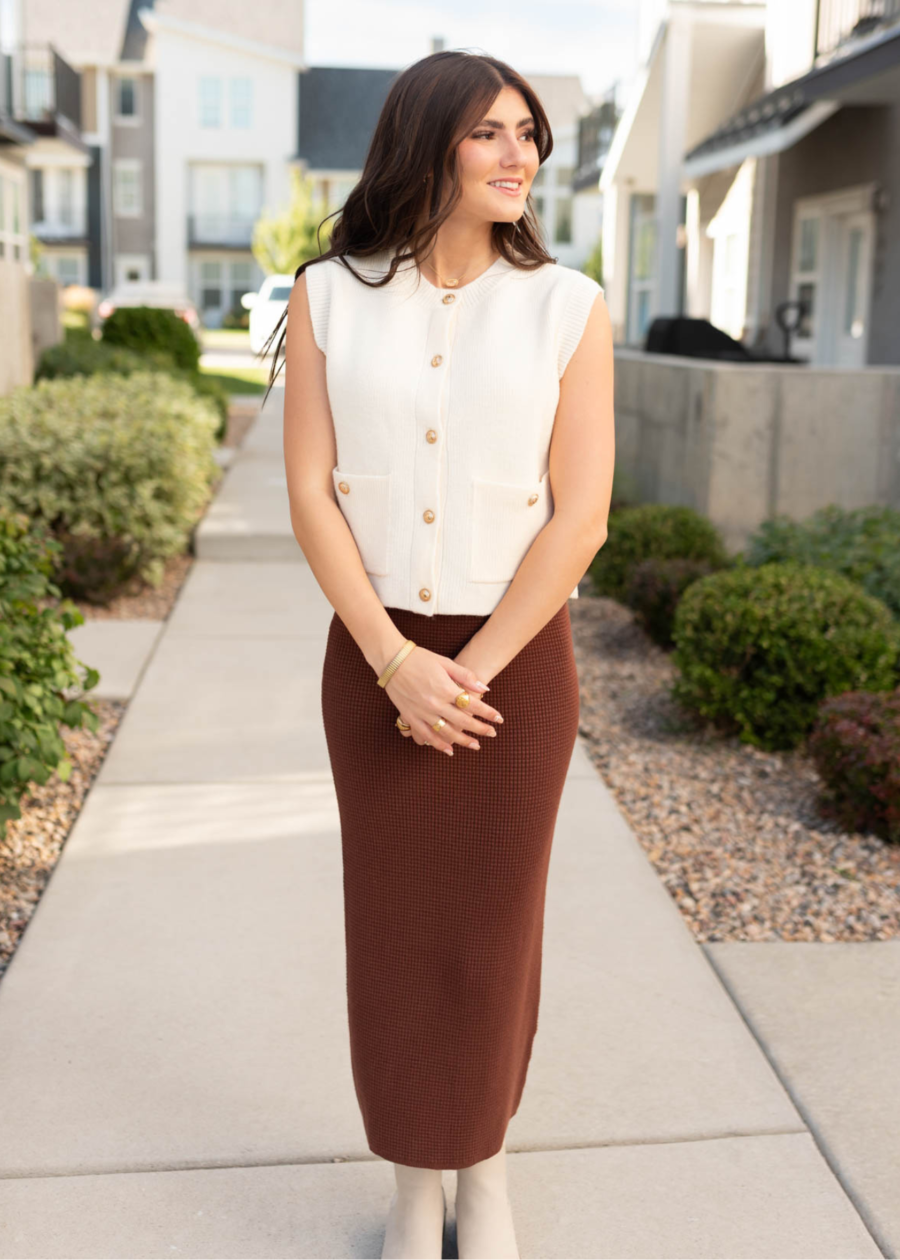 Brenna Walnut Skirt