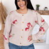 Briana Cream Floral Cardigan